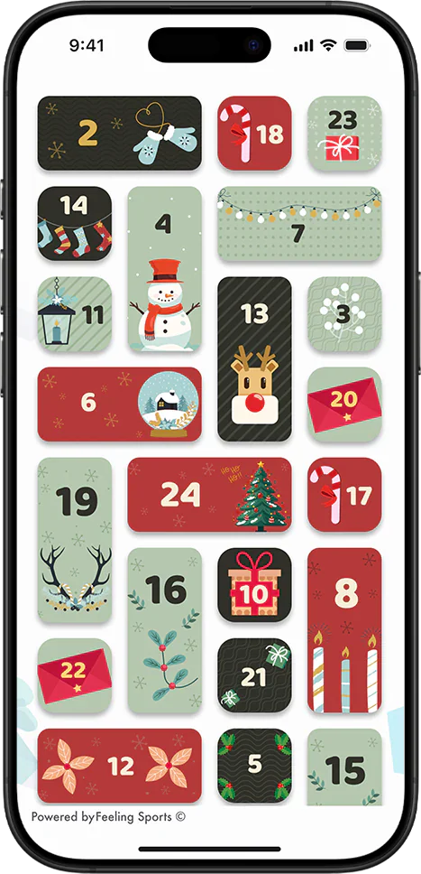 Calendario de Adviento en móvil