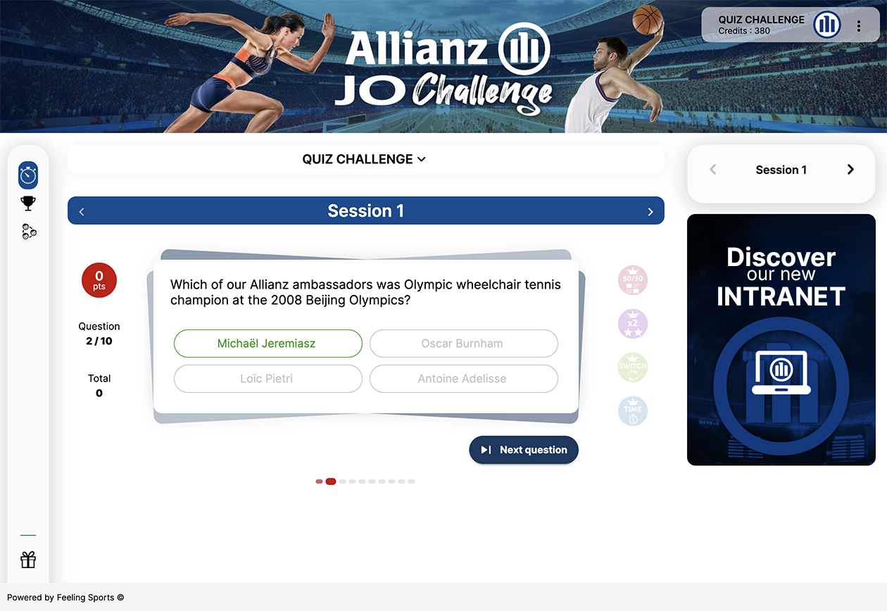 Feeling Sports - Jeu 1