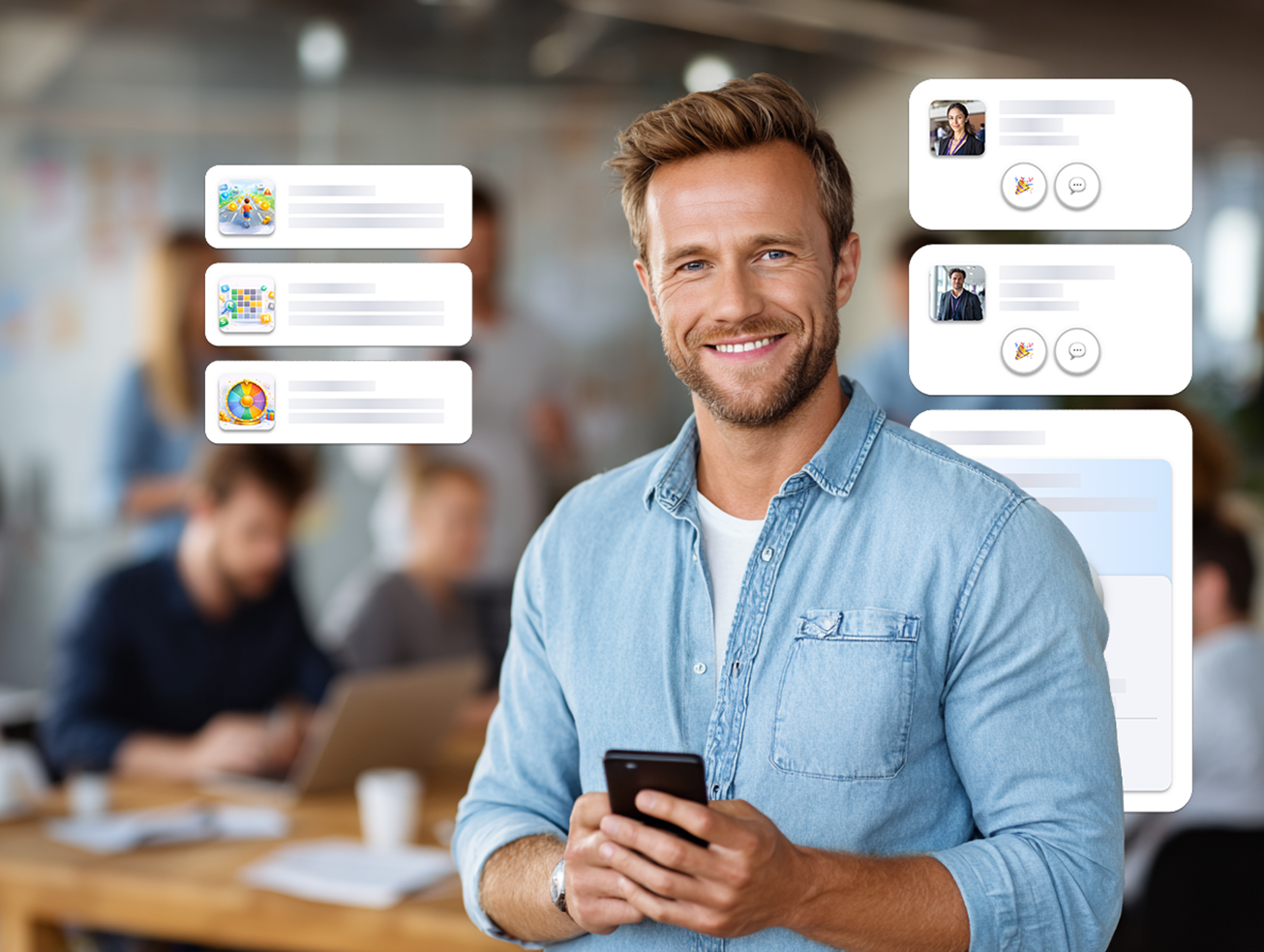 Feeling Corp-Oberfläche