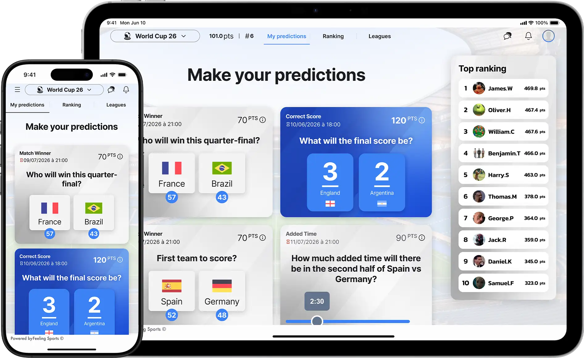 Illustration sportive Feeling Sports