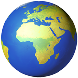 Globe Tourné Sur L’afrique Et L’europe